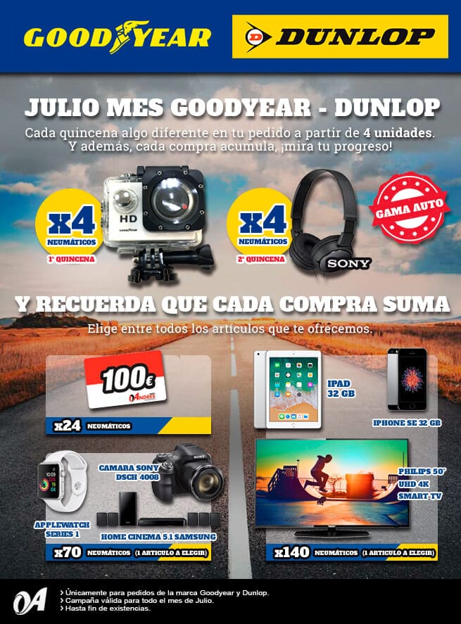 recompensas Grupo Andrés Goodyear-Dunlop recompensas Grupo Andres Goodyear Dunlop