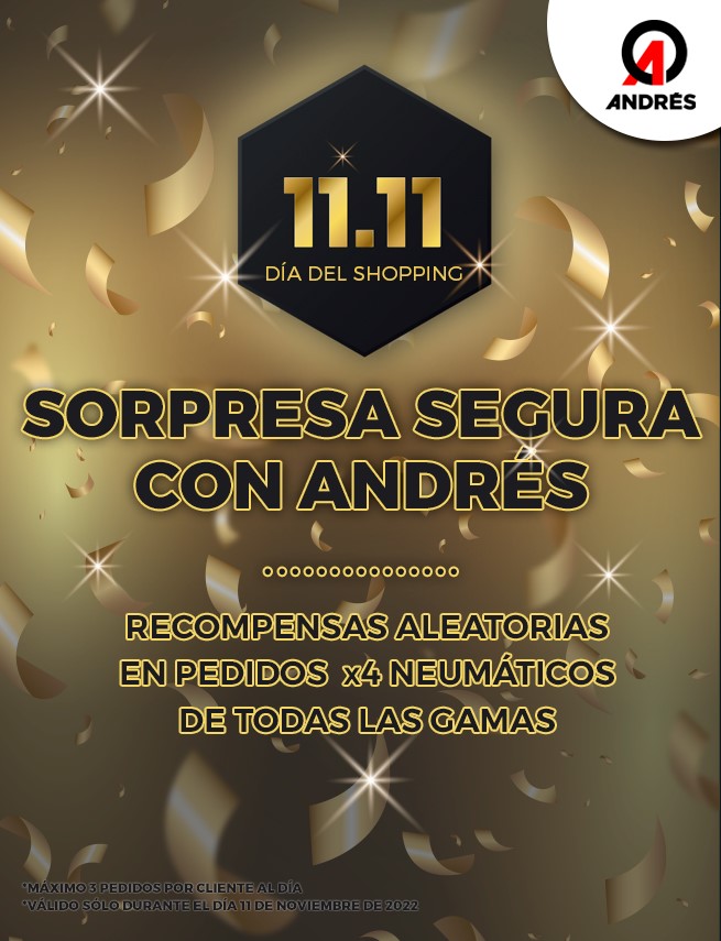 Recompensas 11 del 11 Neumaticos Andrés