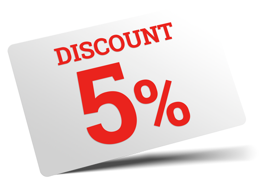 5% Discount 5% Discount