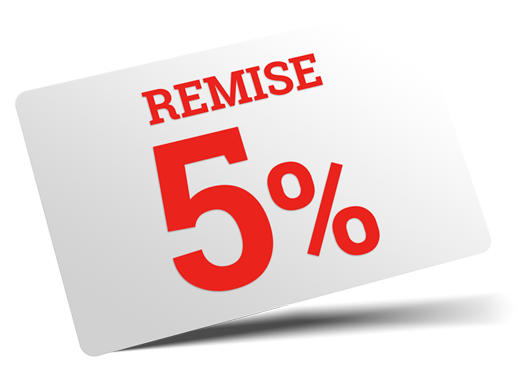 Remise 5% Remise 5%