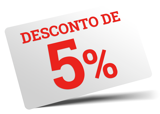Desconto de 5% Desconto de 5%